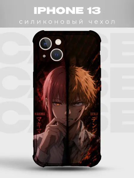 PRINTberries Чехол на iPhone 13 Макима и Дэндзи Человек-бензопила
