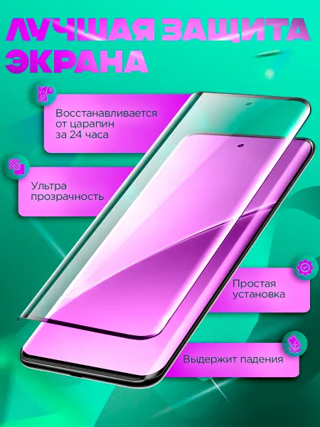 Tech&Style Защитная гидрогелевая пленка на iPhone 13 2шт
