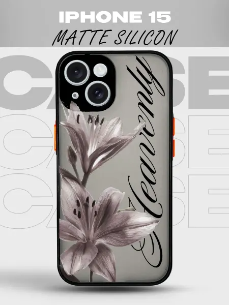 PRINTberries Черный матовый чехол на iPhone 15 Y2K pinterest