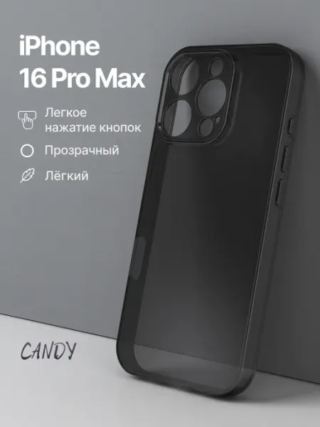 CANDY. Чехол на iPhone 16 Pro Max прозрачный