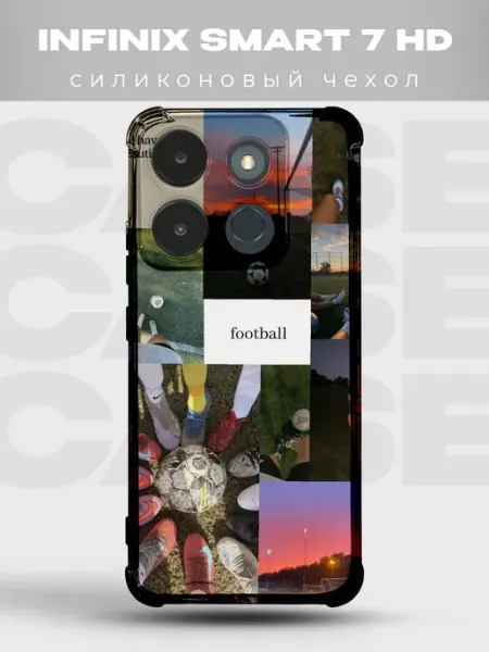 PRINTberries Чехол на Infinix Smart 7 HD Футбол мяч спорт месси роналду к