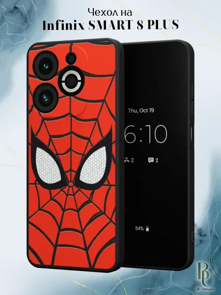 Infinix Чехол на SMART 8 Plus Человек Паук