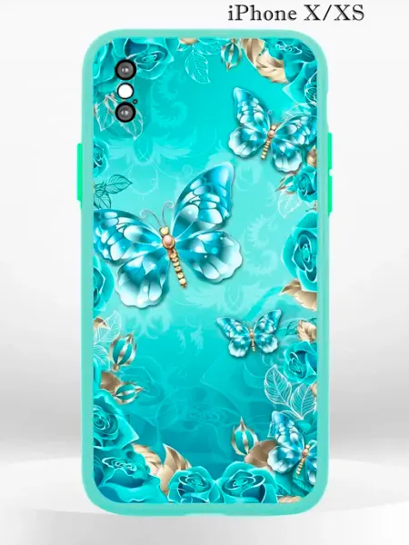 PRINTberries Чехол на iPHONE XS X с принтом бабочки