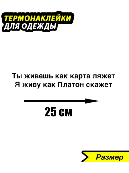 Printshok Термонаклейка на футболку с именем Платон