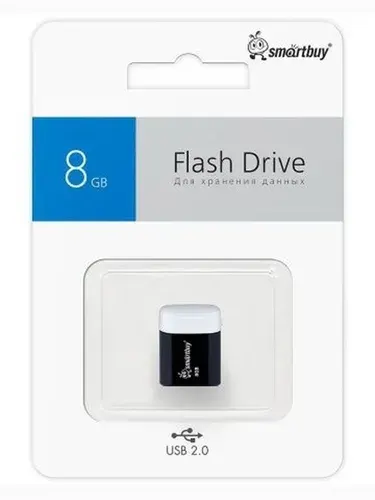 USB флеш накопитель 8 Gb SmartBuy LARA Black SB8GBLARA-K