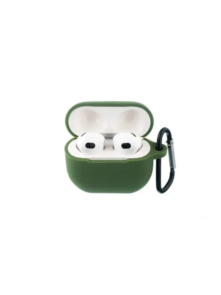 NL Чехол для наушников Airpods 3 Silicone оливковый