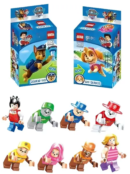 LEGO Конструктор минифигурки Щенячий патруль 8 шт