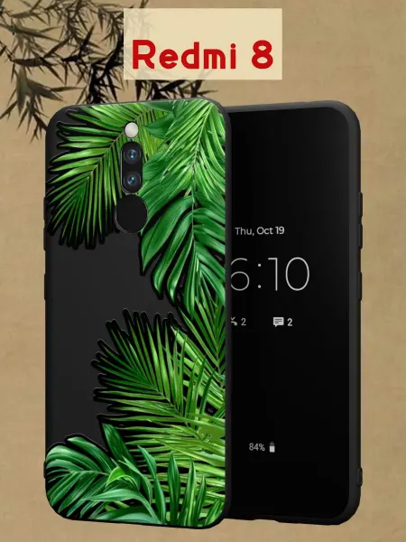 МобиСтиль Чехол на Xiaomi Redmi 8 с рисунком Папоротник