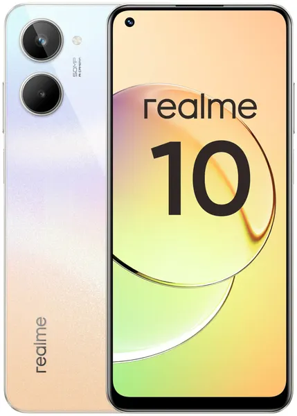 Смартфон realme 10 4/128 ГБ RU, Dual nano SIM, белый