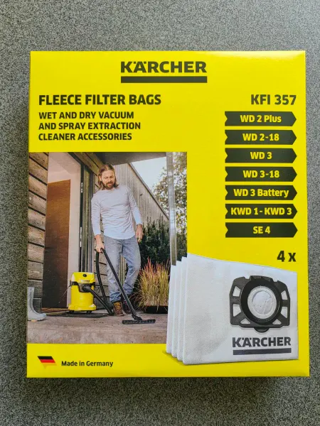 Karcher Ф-мешки для пылесосов серии WD (MV) 3, 2 plus, 4 шт