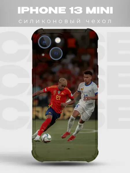 PRINTberries Чехол на iPhone 13 Mini футбол спорт мяч поле