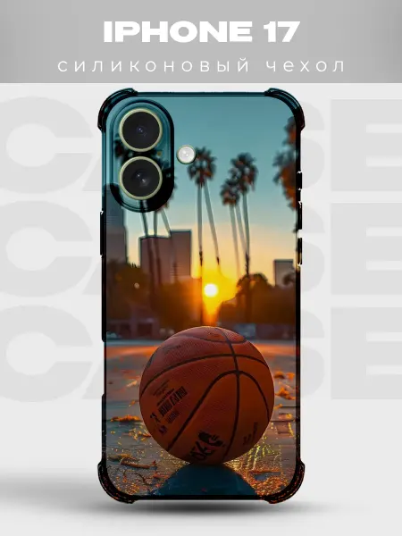 PRINTberries Чехол на iPhone 17 Баскетбол силиконовый