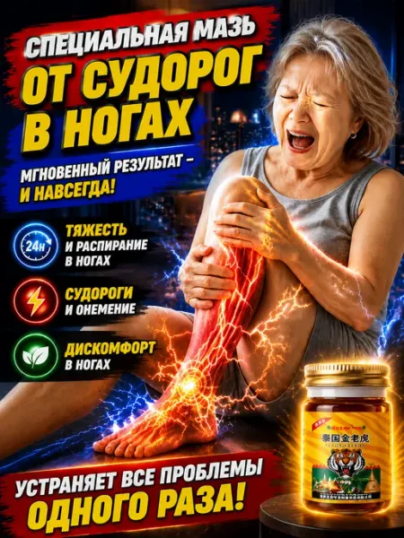 泰伦弥缦 Мазь от судорог ног и ступней