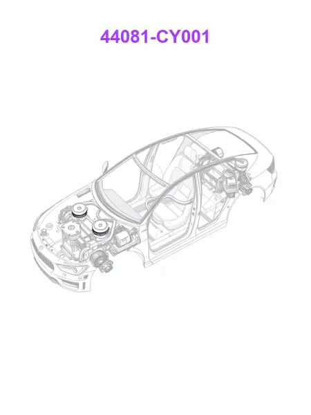NISSAN 44081CY001, Штифт крепежный тормозных