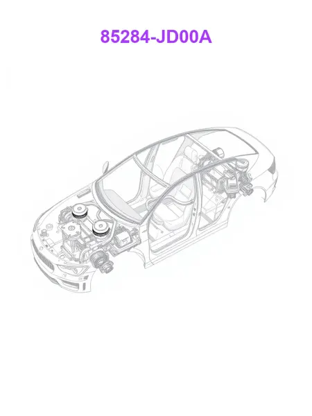 NISSAN 85284JD00A, Клипса