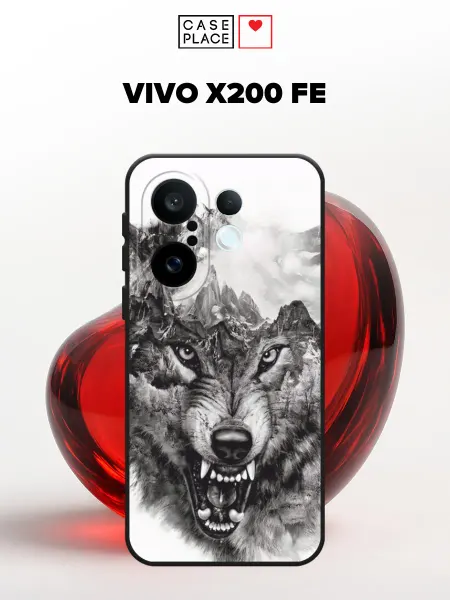 VIVO Матовый чехол на X200 FE волк
