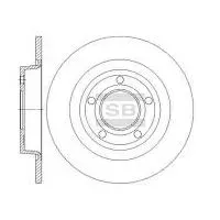 SANGSIN BRAKE Диск тормозной задний MAZDA 3 (BK BL) 2.0 2.3 SD4427