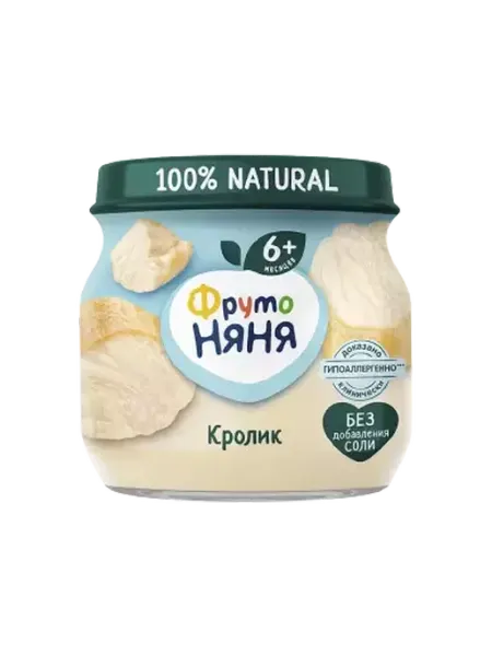 ФрутоНяня Пюре Кролика 80г