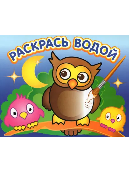 ТеремОК Водная раскраска. Мудрая сова