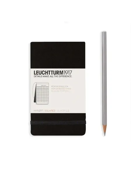 Leuchtturm1917 Блокнот в клетку Pocket А6, 80г м2, 92 л, твердая обложка