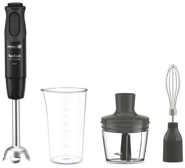 Блендер Tefal Prepline HB64F810 черный, погружной , 800 Вт, многофункциональный