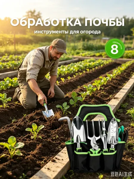 Садовые инструменты в сумке набор