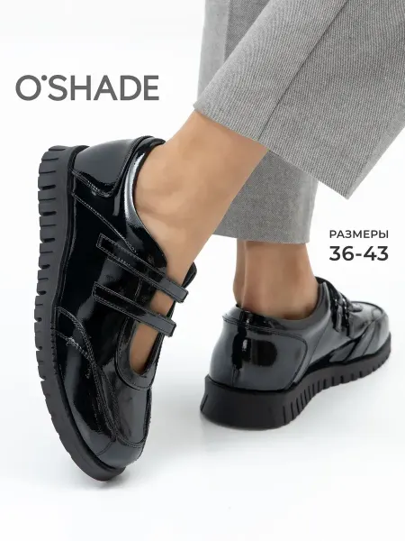 O`SHADE Туфли балетки спортивные женские черные