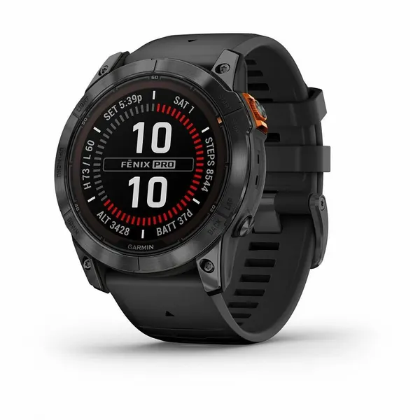 Умные часы enix 7X Pro Solar Slate Grey with Black Band 010-02778-01