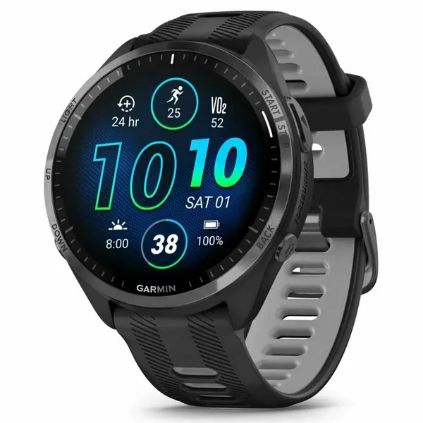 Умные часы Watch Garmin Forerunner 965 Black/Powder Gray Band 010-02809-10