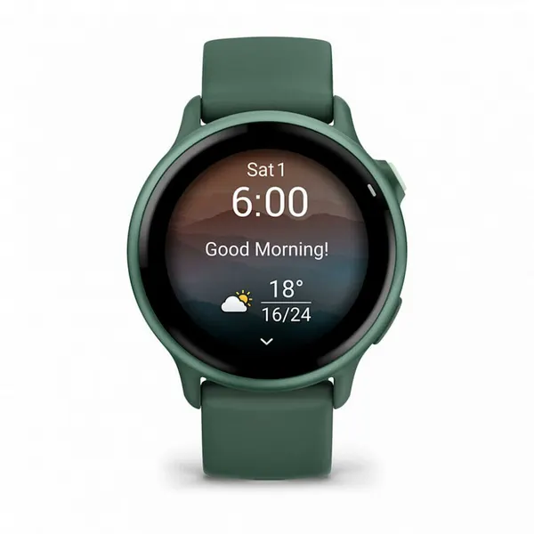 Умные часы Garmin VivoActive 6, Metallic Jasper Green (010-02985-02)