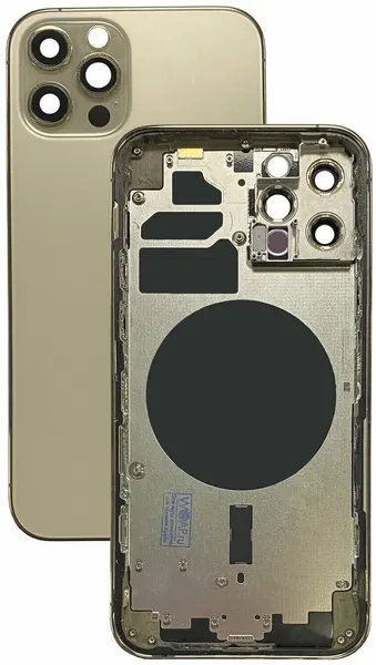Корпус для iPhone 12 Pro (Gold) A2406 / A2407 / A2408 EU (РСТ) (AAA) — запасная часть для ремонта смартфона
