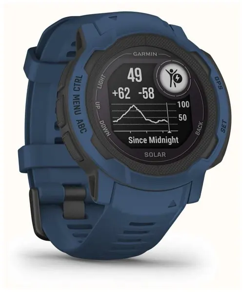 Умные часы Garmin Instinct 2 Solar, с функцией отслеживания стресса, акселерометром