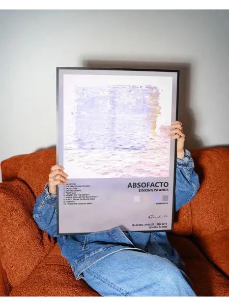 Postersbase Музыкальный постер Absofacto - Sinking Islands 50x70