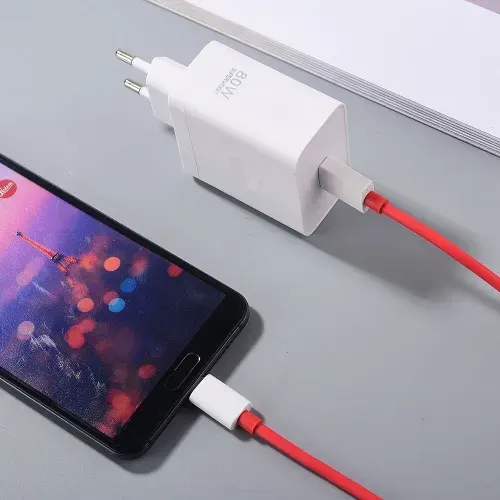 Сетевое зарядное устройство OnePlus 80W SUPERVOOC + кабель USB - Type-C