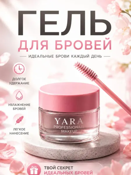 Гель для фиксации и укладки бровей в баночке прозрачный