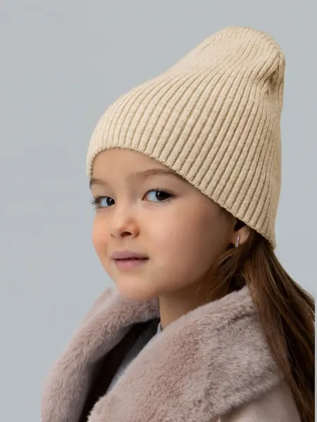 MEVIAR Kids Шапка вязаная детская без отворота осень весна