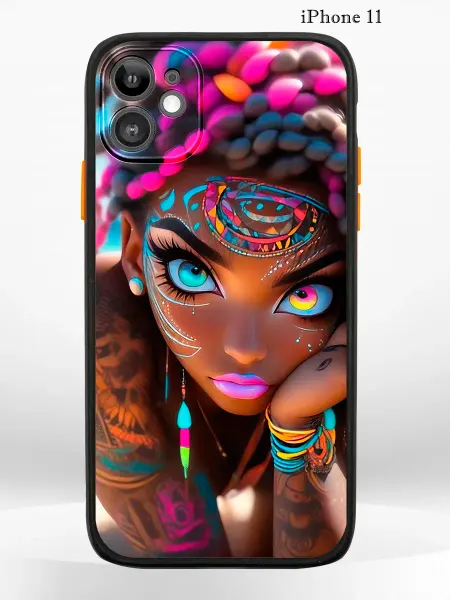 Чехол на iPHONE 11 с принтом african girl