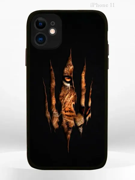 Чехол на Apple iPHONE 11 с крутым принтом лев