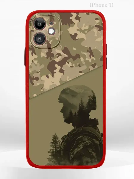 Чехол на Apple iPHONE 11 с принтом Солдат