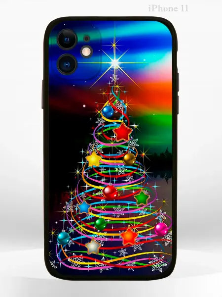 PRINTberries Чехол на iPHONE 11 с принтом новогодний Christmas