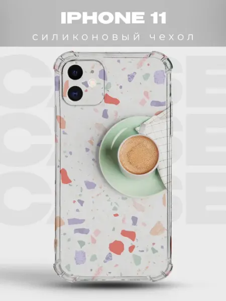 PRINTberries Чехол на iPhone 11 Danish Pastel силиконовый