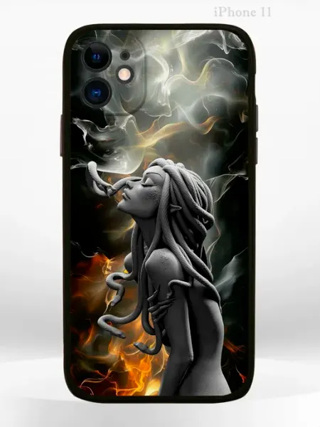 PRINTberries Чехол на iPHONE 11 с принтом фурри Gorgon Medusa