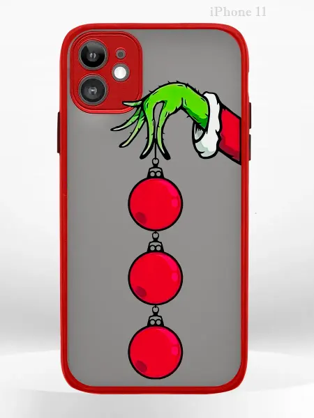 PRINTberries Чехол на iPHONE 11 с принтом рождественский Grinch