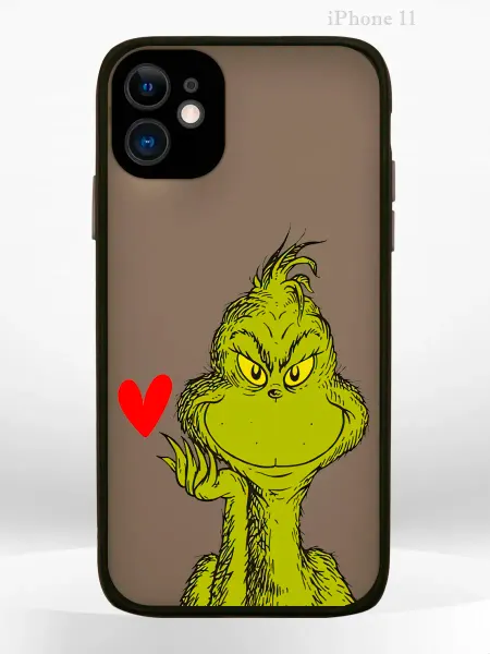 PRINTberries Чехол на iPHONE 11 с принтом новогодний grinch