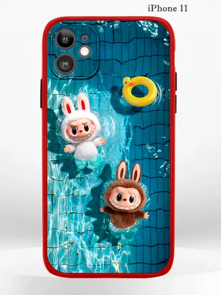 Чехол на iPHONE 11 с модным принтом Labubu