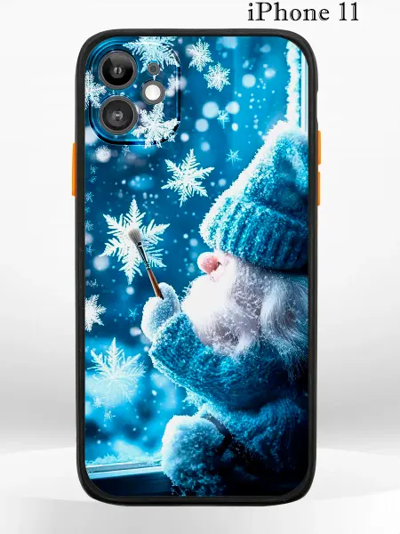 PRINTberries Чехол на iPhone 11 с принтом новогодний гном