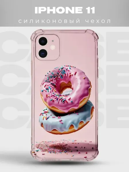 PRINTberries Чехол на iPhone 11 дизайн Пончики