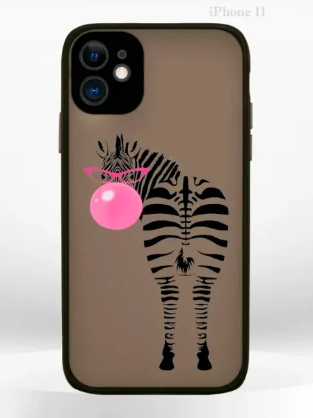 PRINTberries Чехол на iPHONE 11 с принтом зебра