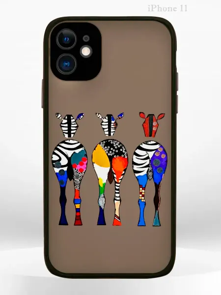 PRINTberries Чехол на iPHONE 11 с принтом зебры