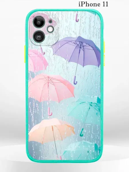 PRINTberries Чехол на iPHONE 11 с принтом зонтики